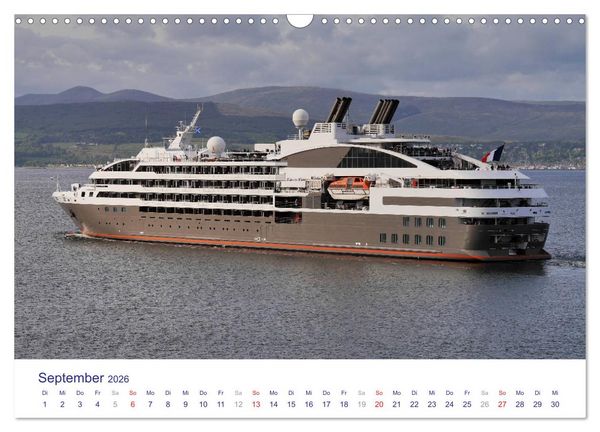 Produktbild: Giganten der Meere - Kreuzfahrtschiffe (Wandkalender 2026 DIN A3 quer), CALVENDO Monatskalender