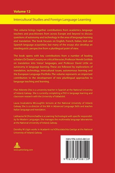 Produktbild: Translation, Technology and Autonomy in Language Teaching and Learning