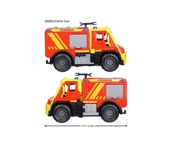 Produktbild: Majorette Unimog U530 Fire Truck Fertigmodell Einsatzfahrzeug Modell