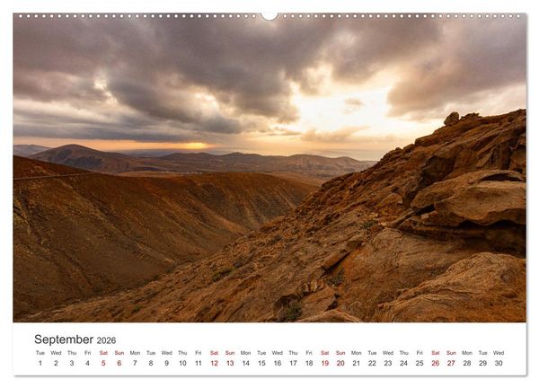 Produktbild: Fuerteventrua The volcanic island (High Quality Premium Wall Calendar 2026 DIN A2 landscape),CALVENDO 12 Month Wall Calendar
