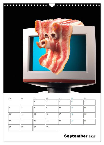 Produktbild: Bacon Kalender - Wir lieben Bacon (Wandkalender 2027 DIN A3 hoch), CALVENDO Monatskalender