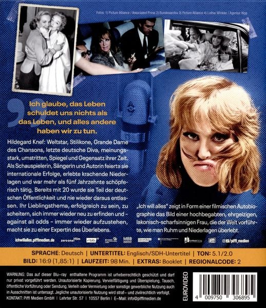 Produktbild: Ich will alles. Hildegard Knef