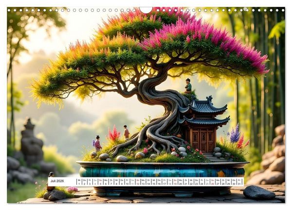 Produktbild: Poesie der Bonsais (Wandkalender 2026 DIN A3 quer), CALVENDO Monatskalender
