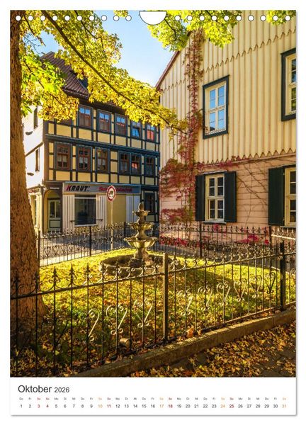 Produktbild: Stadt Wernigerode (Wandkalender 2026 DIN A4 hoch), CALVENDO Monatskalender