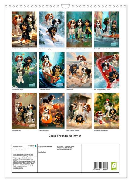 Produktbild: Beste Freunde f&uuml;r immer (Wandkalender 2027 DIN A3 hoch), CALVENDO Monatskalender