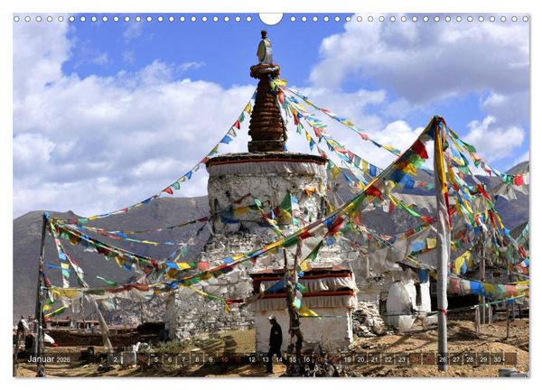 Produktbild: Stupas &ndash; Buddhistische Sakralbauten 2026 (Wandkalender 2026 DIN A3 quer), CALVENDO Monatskalender