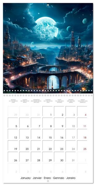 Produktbild: DISTANT WORLDS Explore the universe (Wall Calendar 2026 12 &times; 12 Inch) CALVENDO 12 Month Wall Calendar