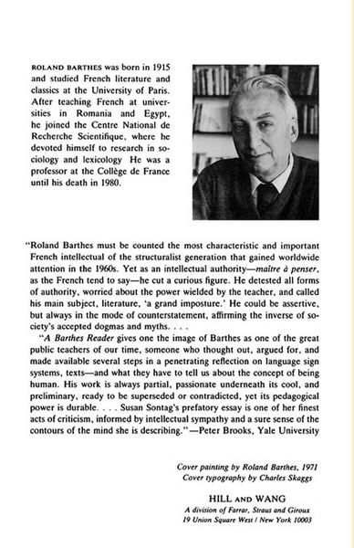 Produktbild: A Barthes Reader