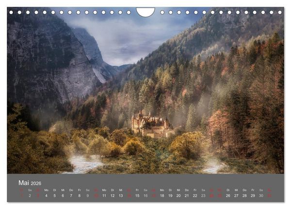 Produktbild: Zwielicht - Fantasylandschaften (Wandkalender 2026 DIN A4 quer), CALVENDO Monatskalender