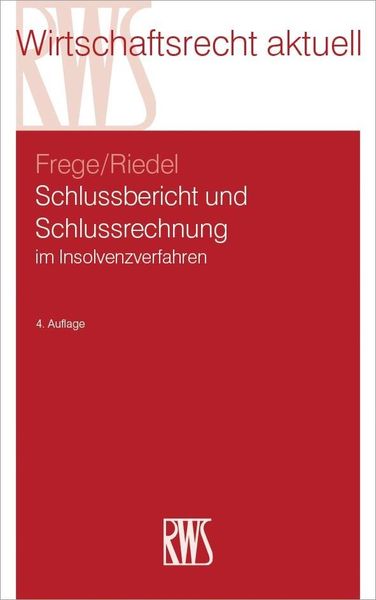 Produktbild: Schlussbericht und Schlussrechnung