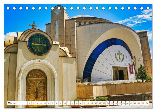 Produktbild: Katholische und orthodoxe Kirchen in Tirana und Shkodra, Albanien (Tischkalender 2027 DIN A5 quer), CALVENDO Monatskalender