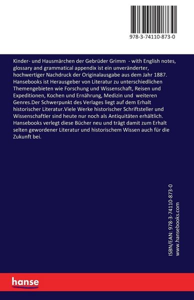 Kinder- und Hausmärchen der Gebrüder Grimm