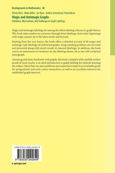 Produktbild: Magic and Antimagic Graphs