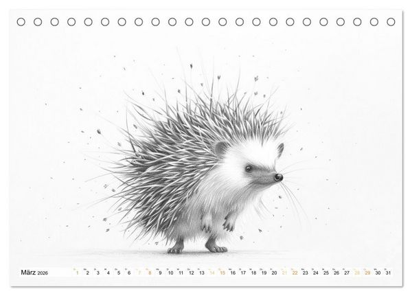 Produktbild: Tierisches Tohuwabohu (Tischkalender 2026 DIN A5 quer), CALVENDO Monatskalender