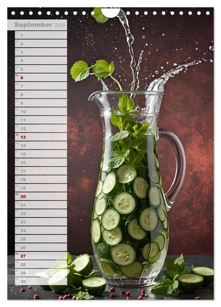 Produktbild: Vitalit&auml;t im Glas - Erfrischende Momente mit Infused Water Kreationen (Wandkalender 2026 DIN A4 hoch), CALVENDO Monatskalender