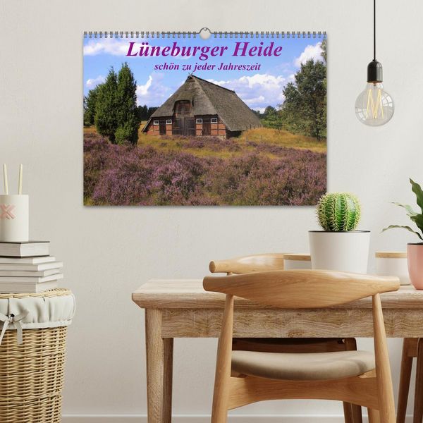 Produktbild: L&uuml;neburger Heide - sch&ouml;n zu jeder Jahreszeit (Wandkalender 2026 DIN A3 quer), CALVENDO Monatskalender