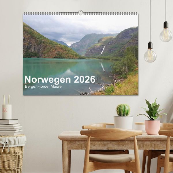 Produktbild: Norwegen 2026 - Berge, Fjorde, Moore (Wandkalender 2026 DIN A2 quer), CALVENDO Monatskalender
