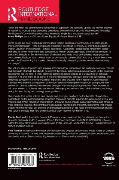 Produktbild: The Routledge Handbook of Commodification