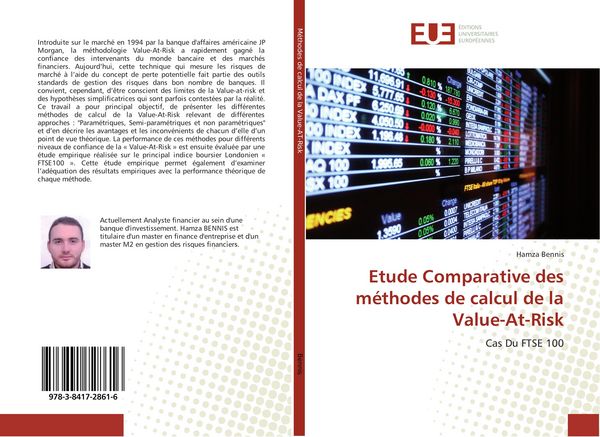 Produktbild: Etude Comparative des m&eacute;thodes de calcul de la Value-At-Risk