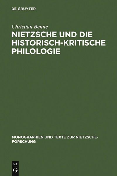 Produktbild: Nietzsche und die historisch-kritische Philologie