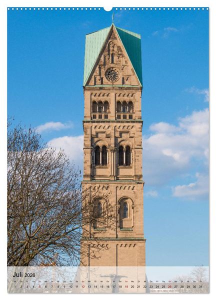 Produktbild: Kirchen in D&uuml;sseldorf (Wandkalender 2026 DIN A2 hoch), CALVENDO Monatskalender