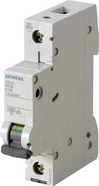 Siemens 5SL61166 Leitungsschutzschalter 1polig 16A 230 V, 400V