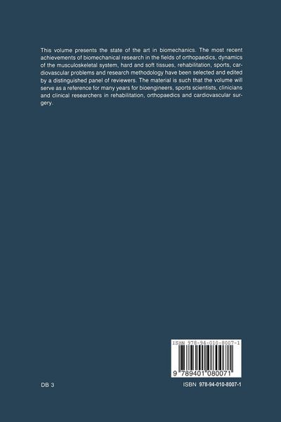 Produktbild: Biomechanics: Basic and Applied Research