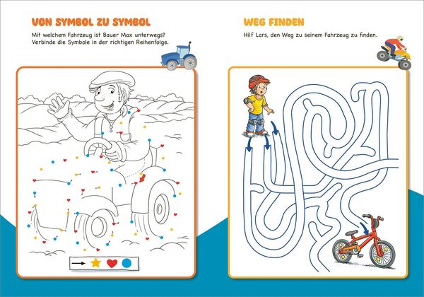 Produktbild: Malen und R&auml;tseln f&uuml;r Kindergartenkinder. Fahrzeuge