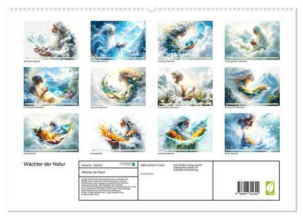 Produktbild: W&auml;chter der Natur (hochwertiger Premium Wandkalender 2026 DIN A2 quer), Kunstdruck in Hochglanz