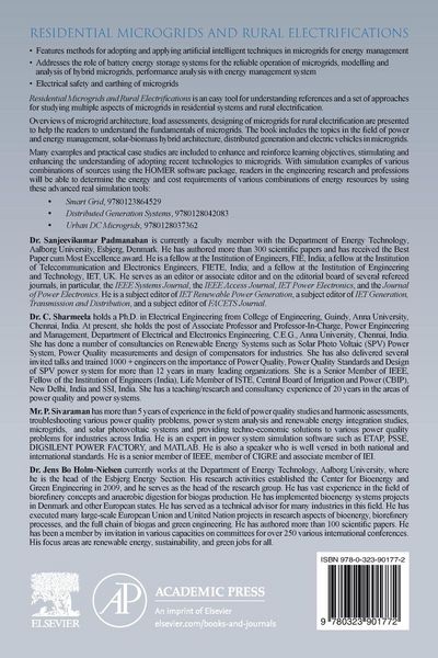 Produktbild: Residential Microgrids and Rural Electrifications