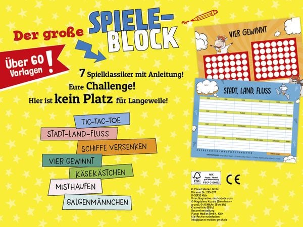 Produktbild: Der gro&szlig;e Spieleblock - Spiele f&uuml;r die ganze Familie