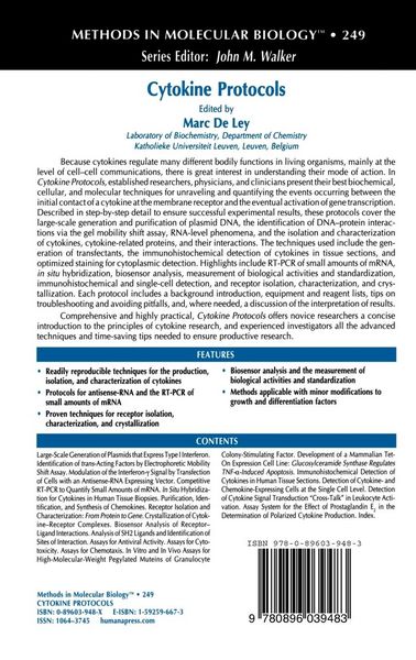 Produktbild: Cytokine Protocols