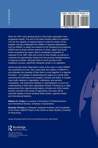 Produktbild: Advancing East Asian Regionalism