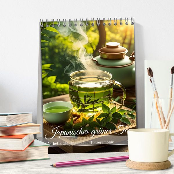 Produktbild: Japanischer gr&uuml;ner Tee (Tischkalender 2026 DIN A5 hoch), CALVENDO Monatskalender