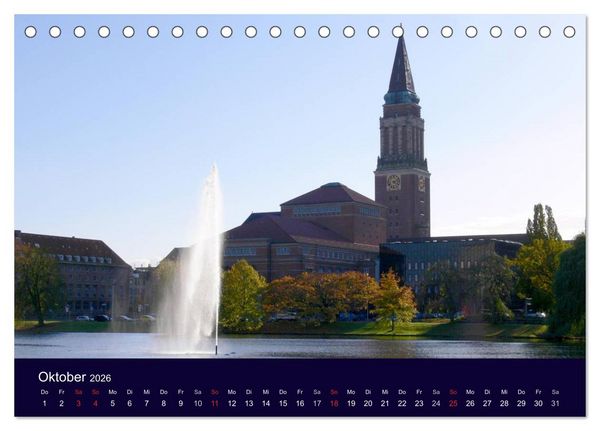 Produktbild: Rund um die Kieler F&ouml;rde (Tischkalender 2026 DIN A5 quer), CALVENDO Monatskalender