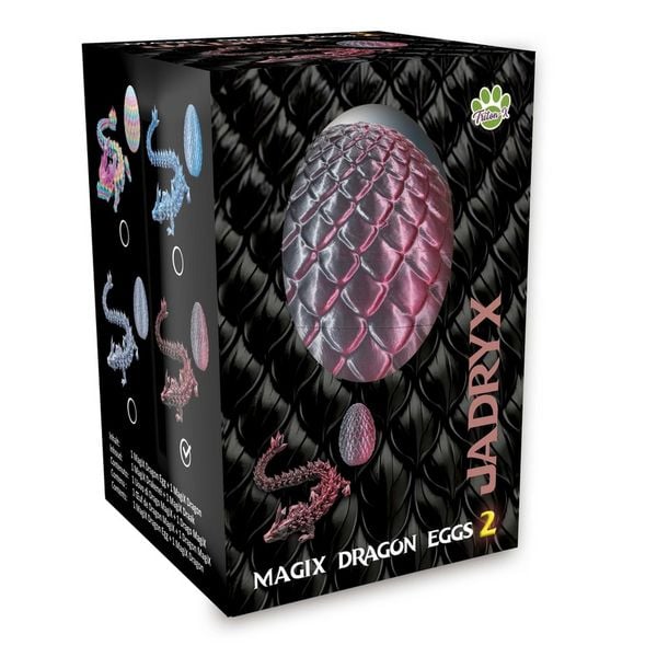 Produktbild: MagiX Dragon Eggs Serie 2, 4er Mix Display ( Lunarix, Azulith, Spectrath & Jadryx )