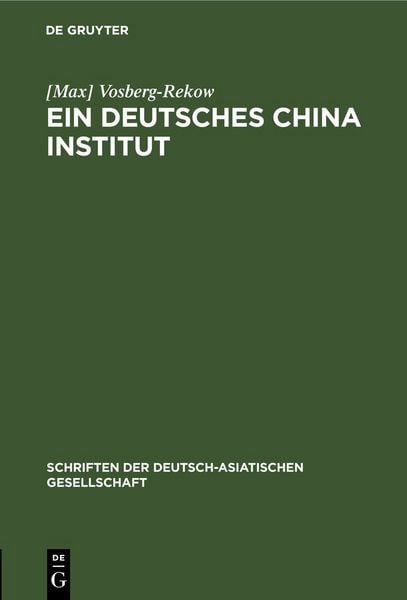Produktbild: Ein deutsches China-Institut