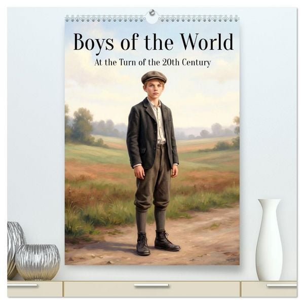 Produktbild: Boys of the World &ndash; At the Turn of the 20th Century (High Quality Premium Wall Calendar 2027 DIN A2 portrait),CALVENDO 12 Month Wall Calendar