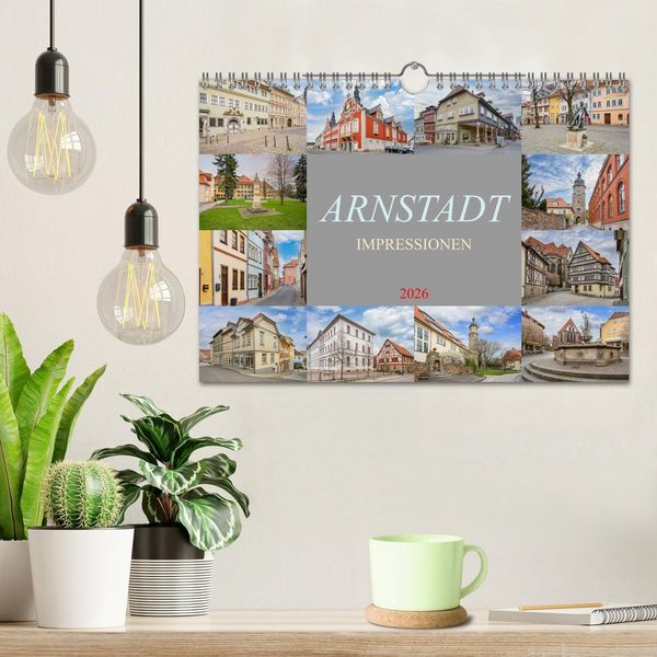 Produktbild: Arnstadt Impressionen (Wandkalender 2026 DIN A4 quer), CALVENDO Monatskalender