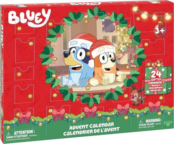 Moose Toys 300311 - BLUEY-Adventskalender mit Mini-Spielfiguren S13