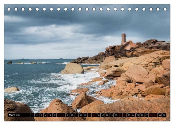 Produktbild: Armorica - Bretagne, Land am Ende der Welt (Tischkalender 2026 DIN A5 quer), CALVENDO Monatskalender