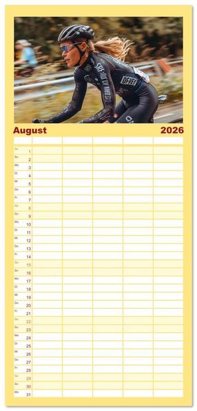Produktbild: Familienplaner 2026 - Triathlon Power mit 5 Spalten (Wandkalender, 21 x 45 cm) CALVENDO