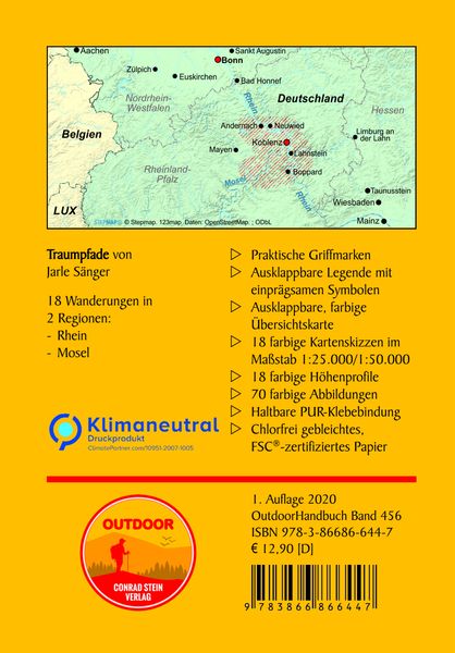 Produktbild: Traumpfade 18 Wanderungen an Rhein und Mosel
