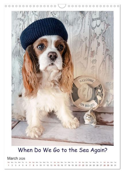 Produktbild: The Adventurous Life of two Daring Cavaliers (Wall Calendar 2026 DIN A3 portrait), CALVENDO 12 Month Wall Calendar