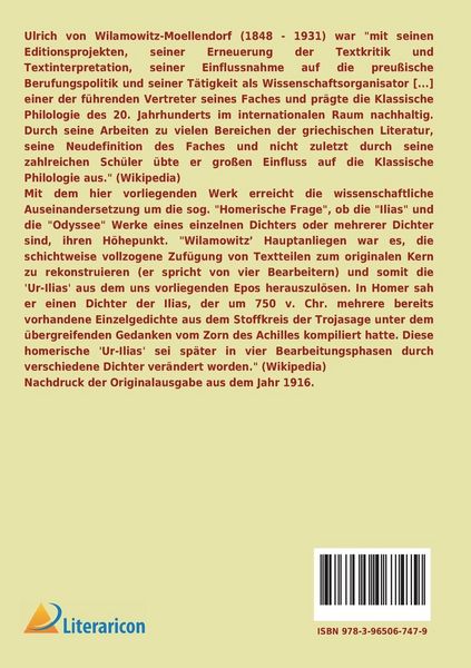 Produktbild: Die Ilias und Homer