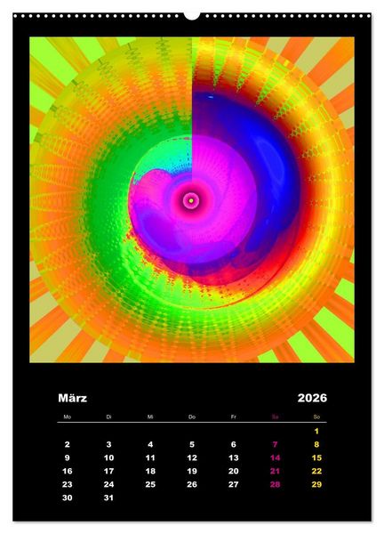Produktbild: Energie-Spiralen 2026 (Wandkalender 2026 DIN A2 hoch), CALVENDO Monatskalender