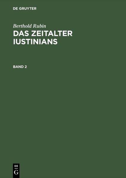 Produktbild: Das Zeitalter Iustinians. Band 2