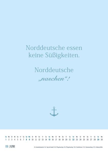 Norddeutsche Sprüche 2025 Sprüchekalender 29,7x42 cm die besten