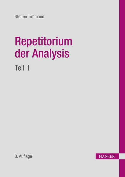 Produktbild: Repetitorium der Analysis, Teil 1