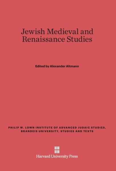 Produktbild: Jewish Medieval and Renaissance Studies